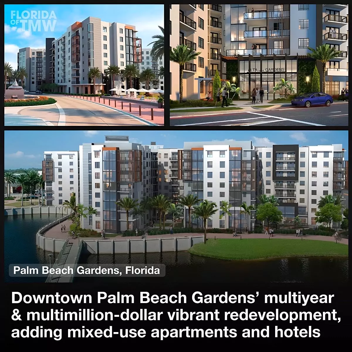 Downtown Palm Beach Gardens' multiyear & multimillion-dollar vibrant redevelopment