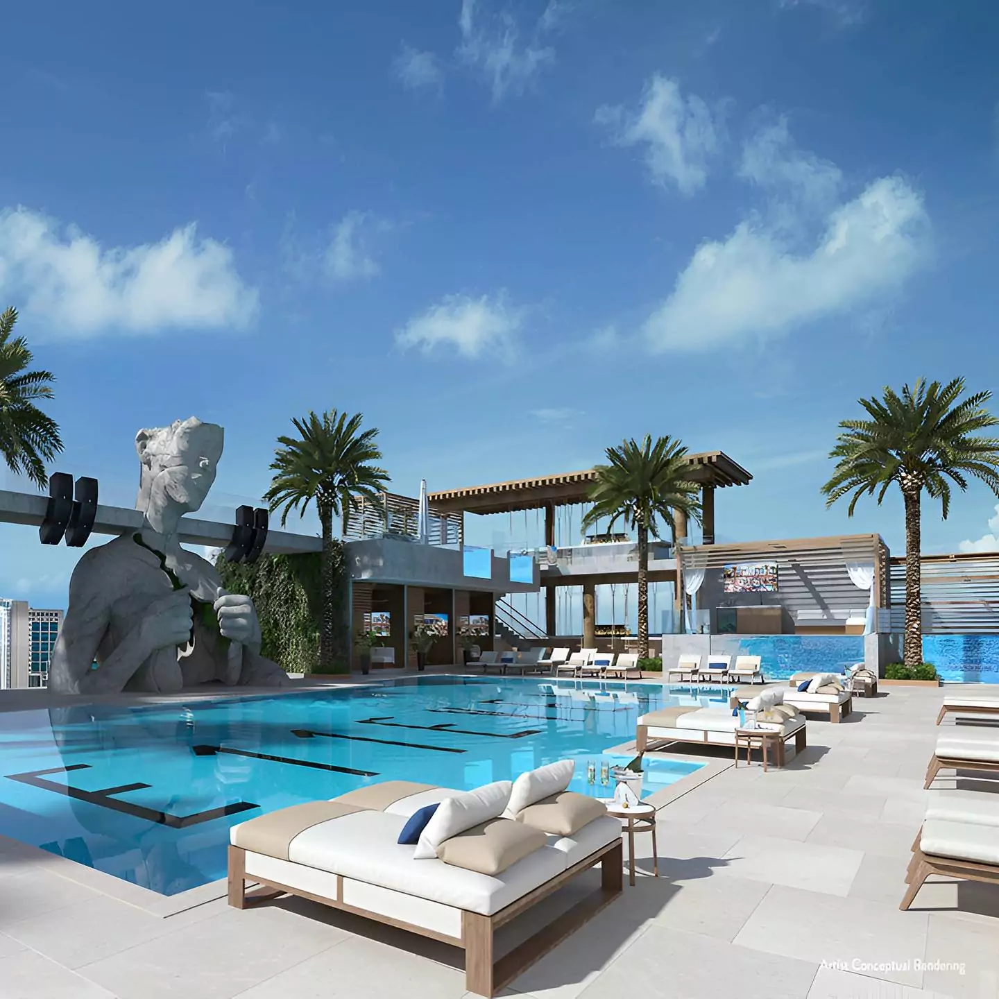 E11EVEN Hotel & Residences will feature a private helipad and 20,000 square-foot day club