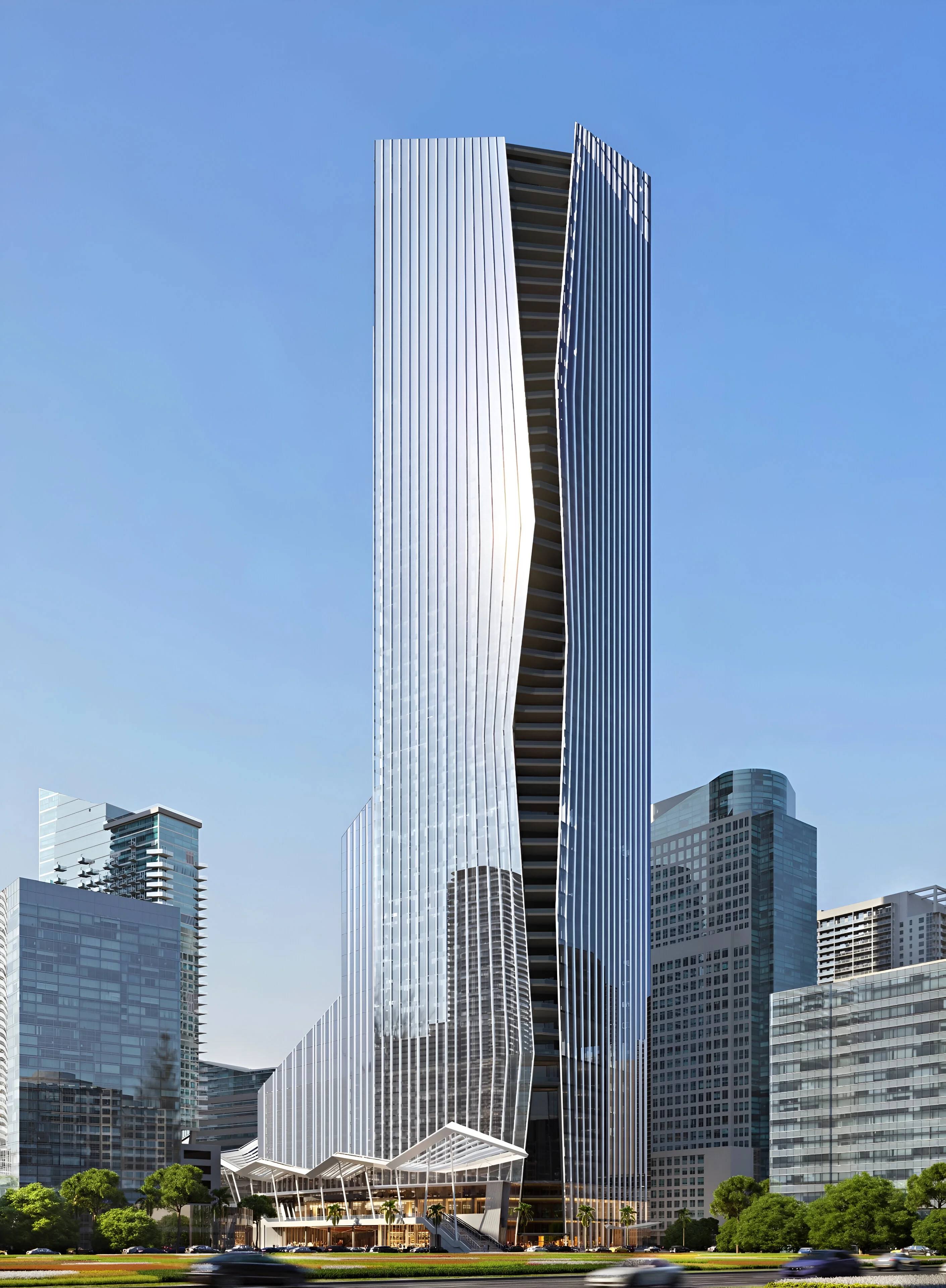 One Brickell City Centre, set to be tallest commercial building in Florida, continues construction
