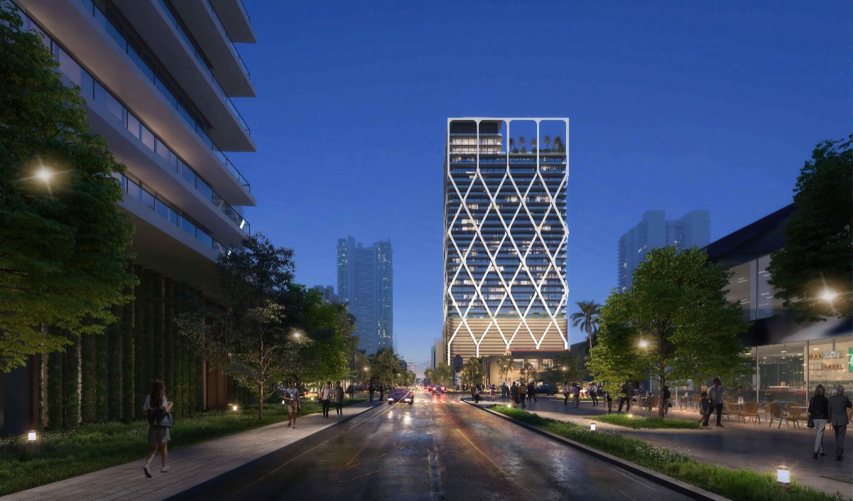 Black Salmon proposes a new mixed-use tower rising 36 stories in Edgewater