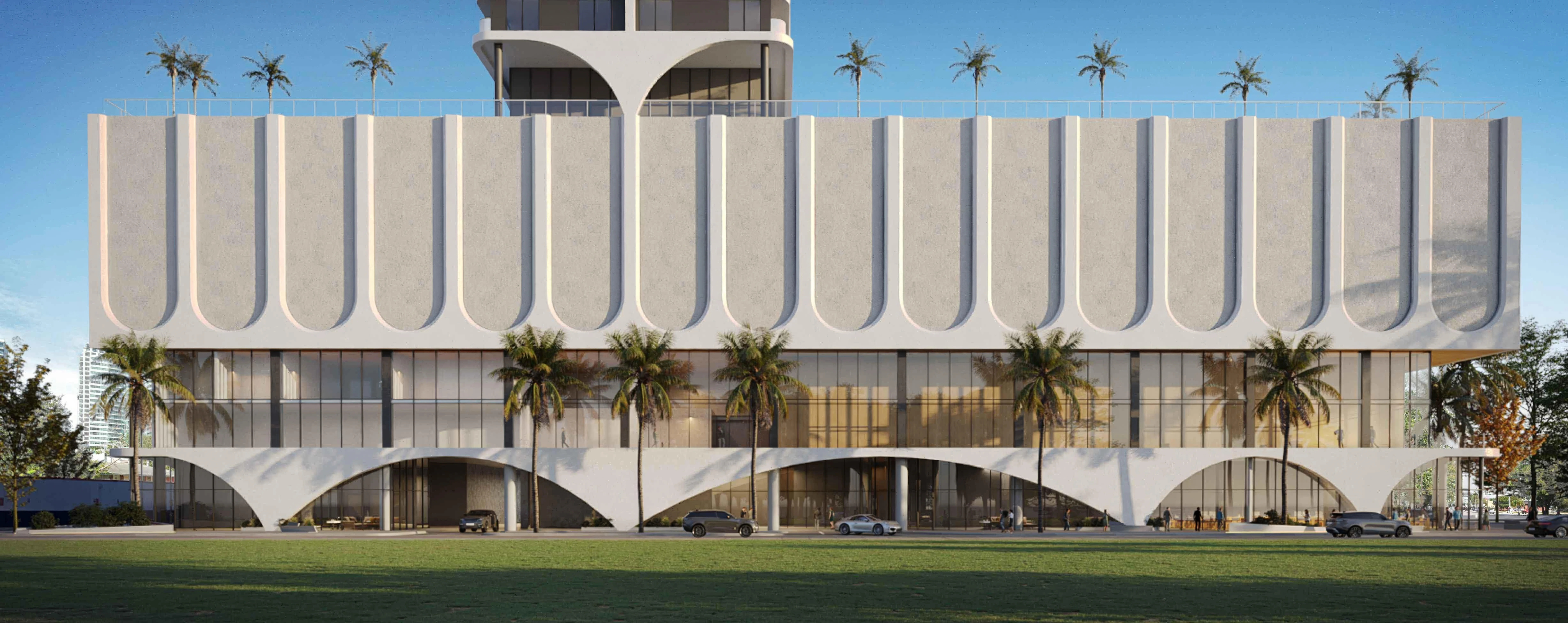 35-story Arquitectonica-designed tower proposed in Miami’s Edgewater neighborhood, offering 110 residential units and 160 hotel rooms near Miami Design District