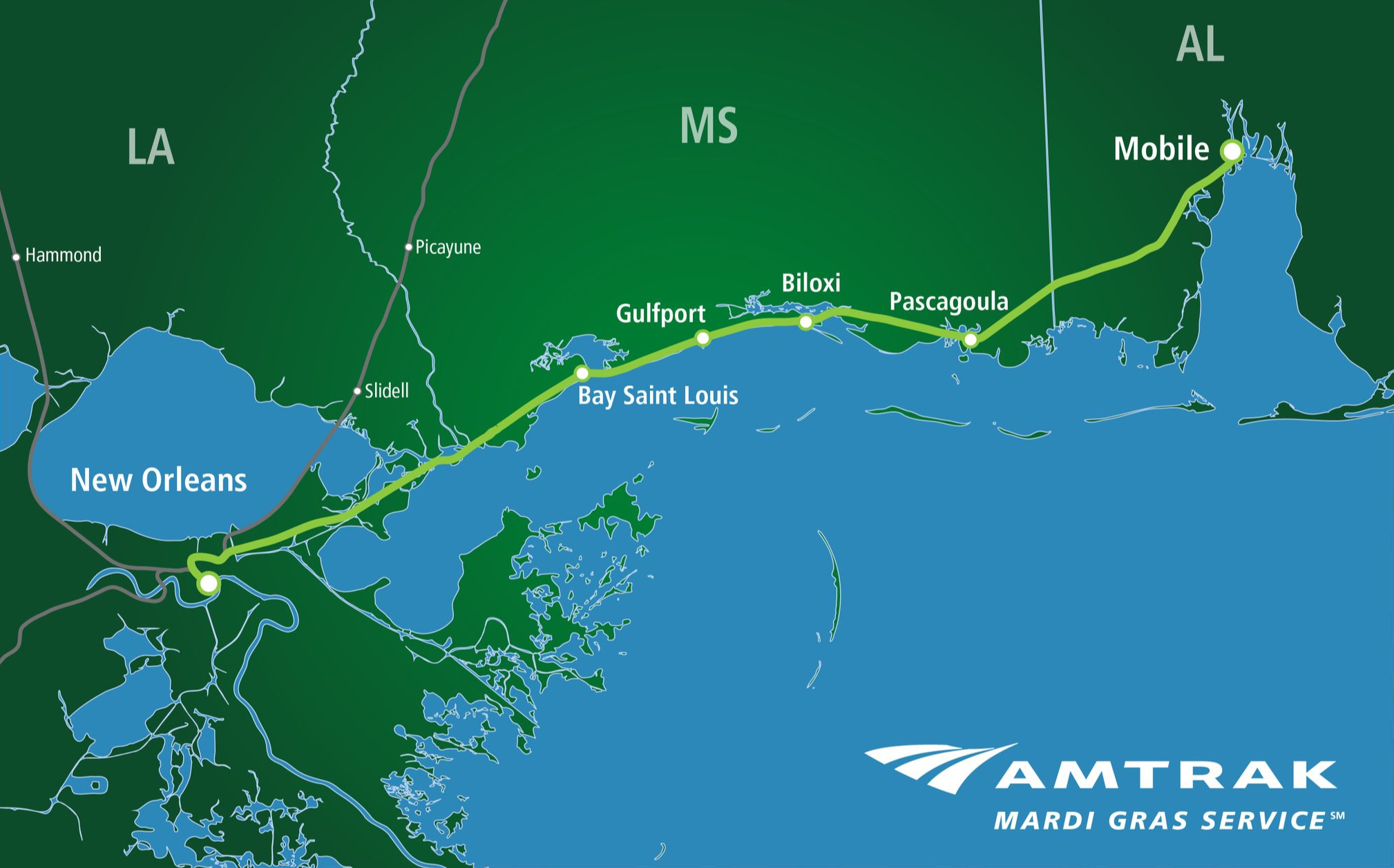 Passenger rail returns to the Gulf Coast with new Amtrak Mardi Gras service