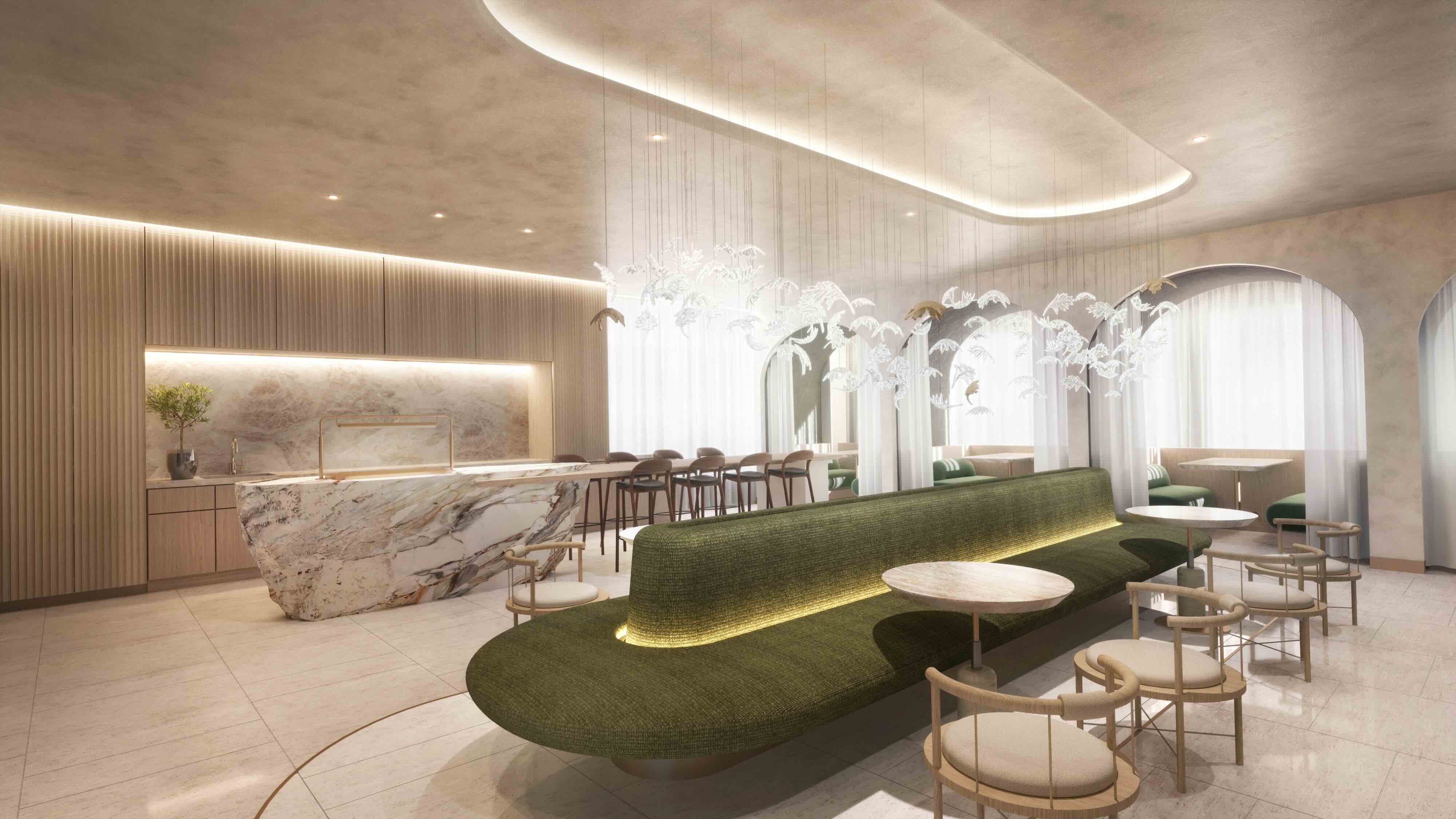 Rendering of Rivani, Cafe