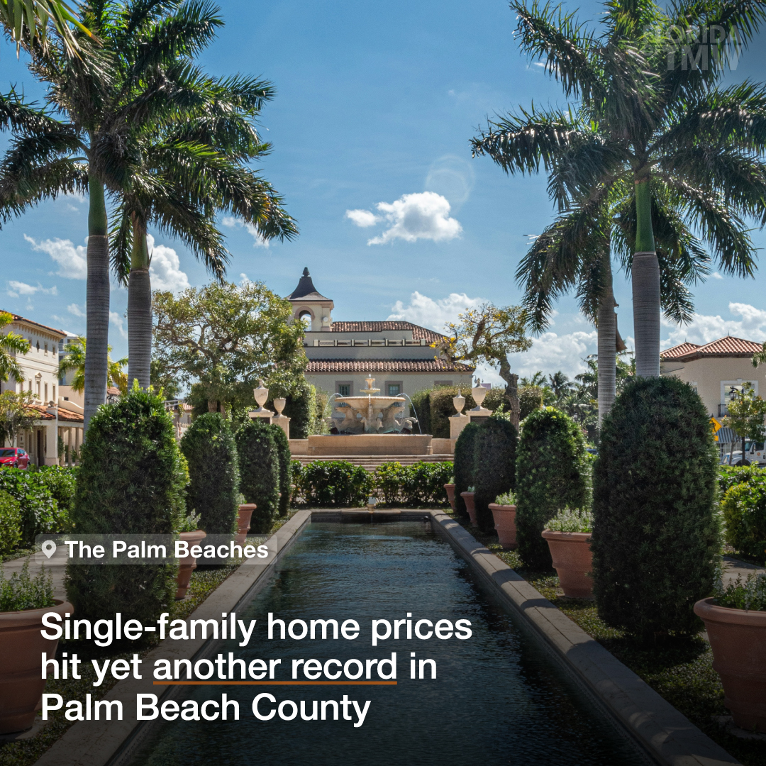 Single-family home prices hit yet another record in Palm Beach County