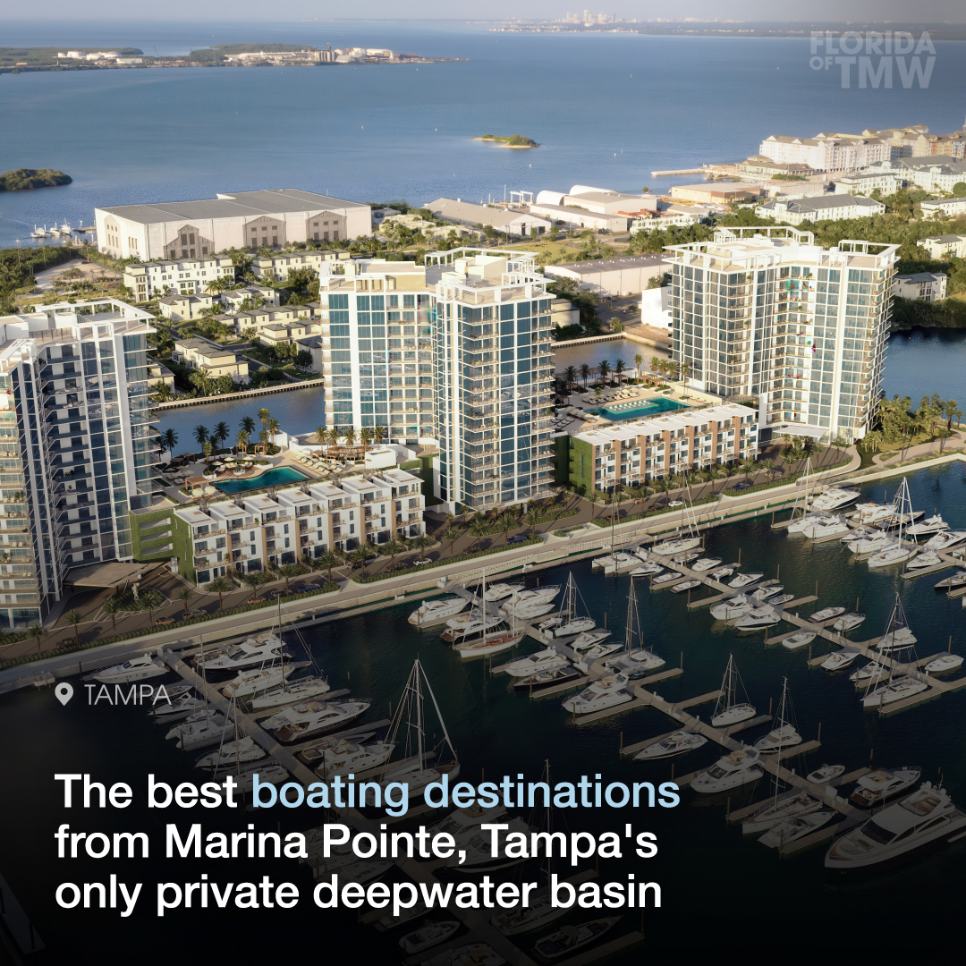 The best boating destinations from Marina Pointe, Tampa's only private deepwater basin